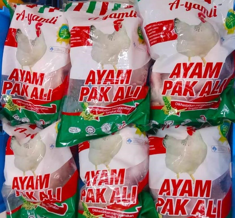 Ayam herba premium berlabel A-yamli
